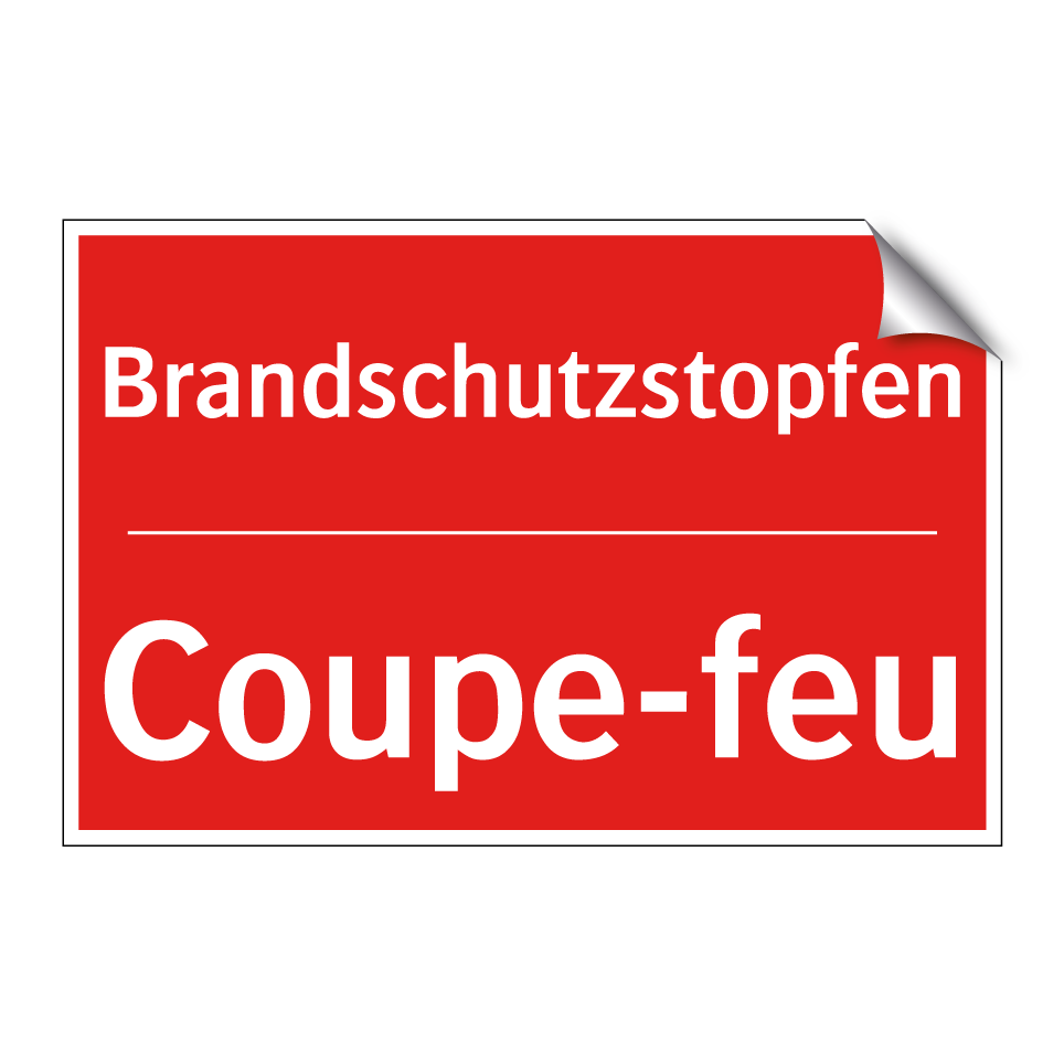 Brandschutzstopfen - Coupe-feu