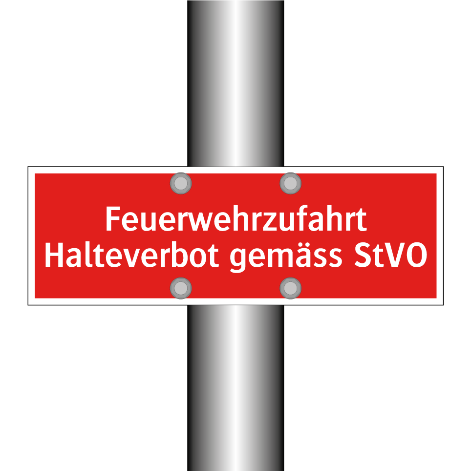 Feuerwehrzufahrt Halteverbot gemäss StVO
