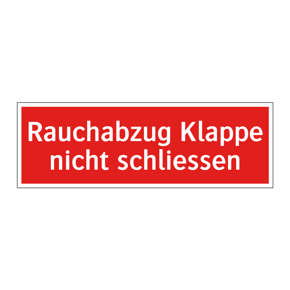 Rauchabzug Klappe nicht schliessen