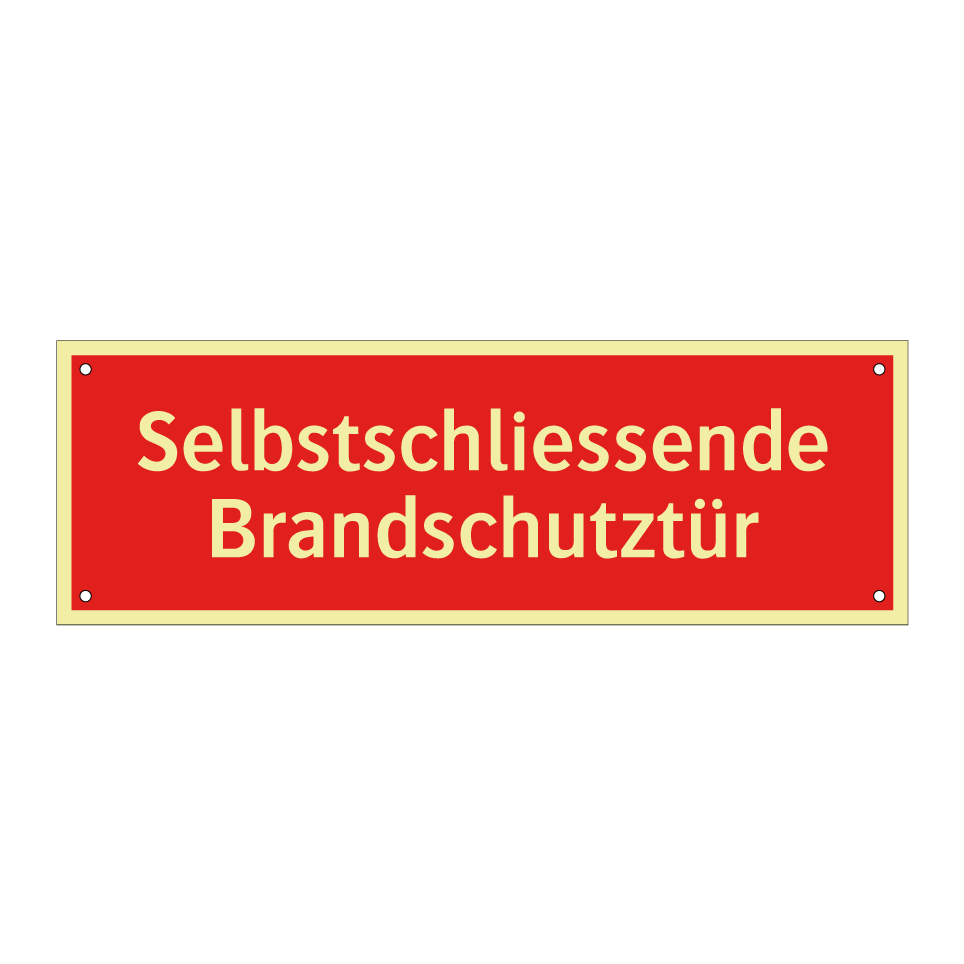 Selbstschliessende Brandschutztür