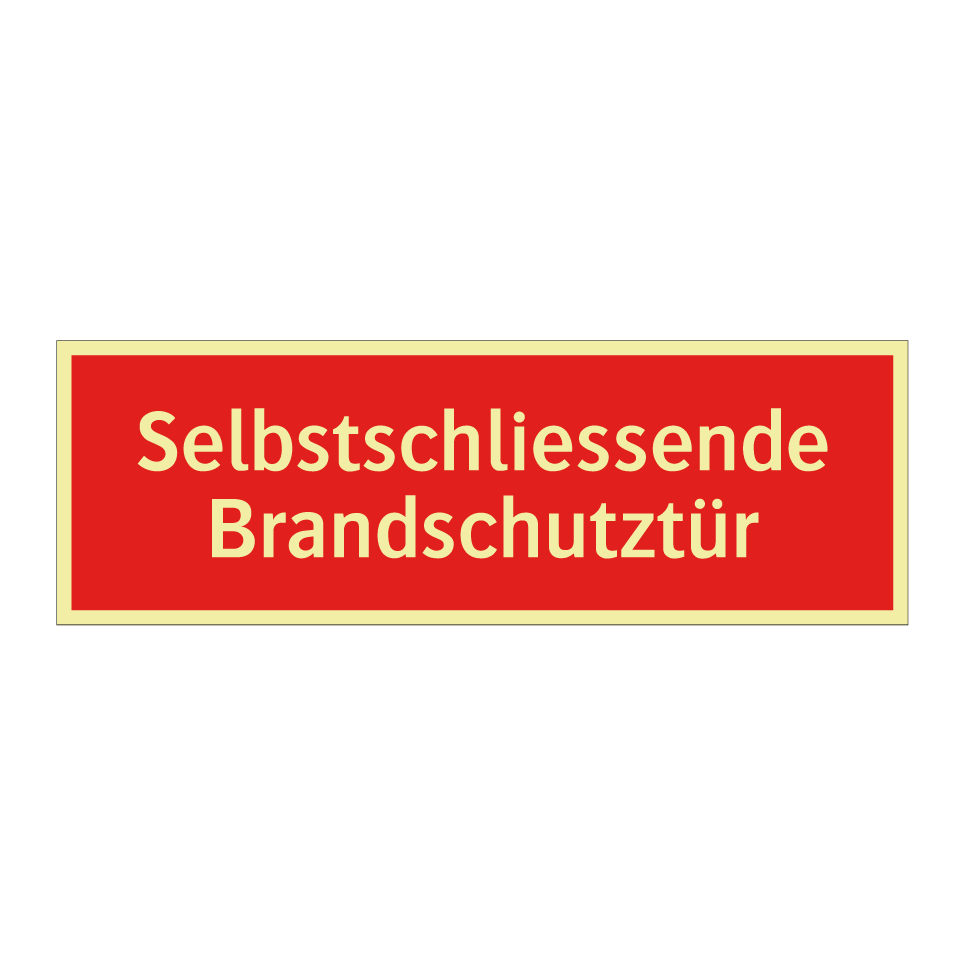 Selbstschliessende Brandschutztür