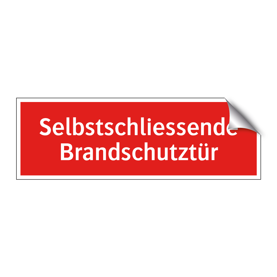 Selbstschliessende Brandschutztür