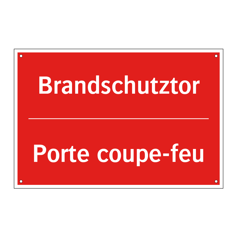 Brandschutztor - Porte coupe-feu