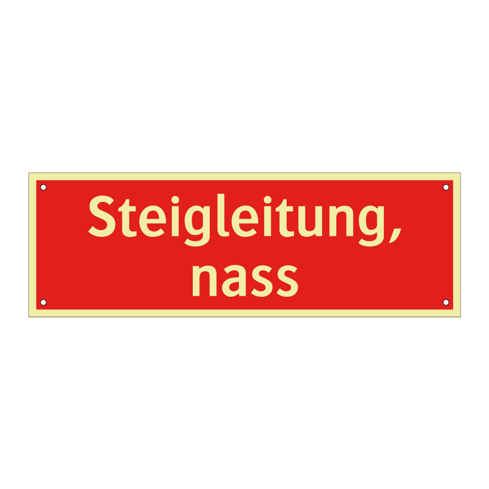 Steigleitung, nass