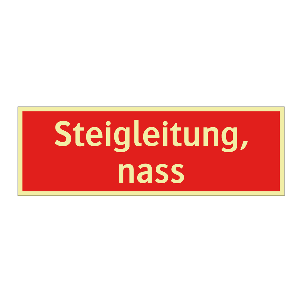 Steigleitung, nass