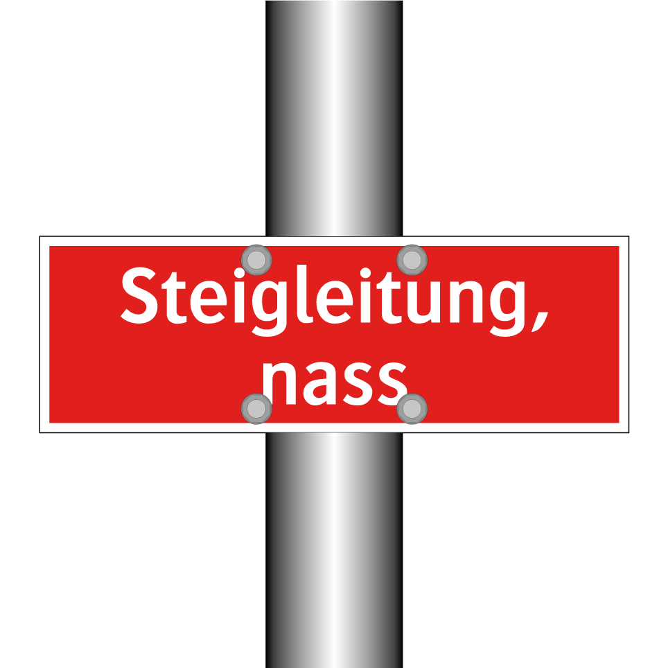Steigleitung, nass