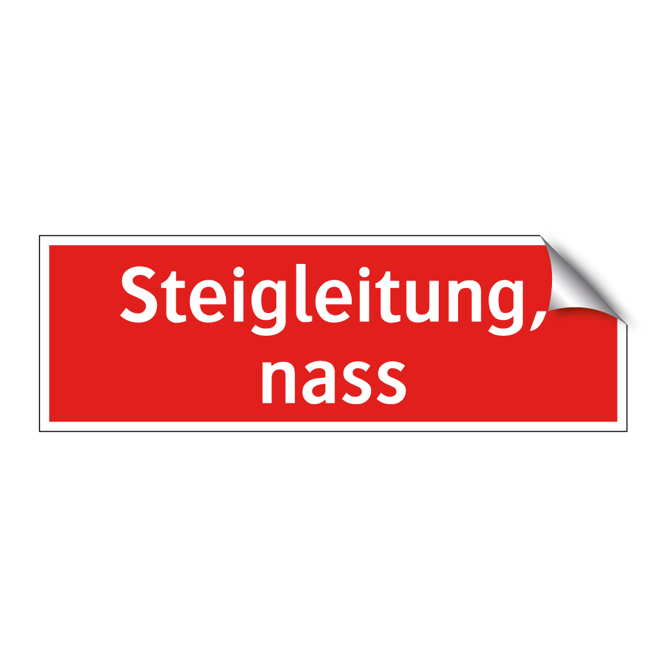 Steigleitung, nass