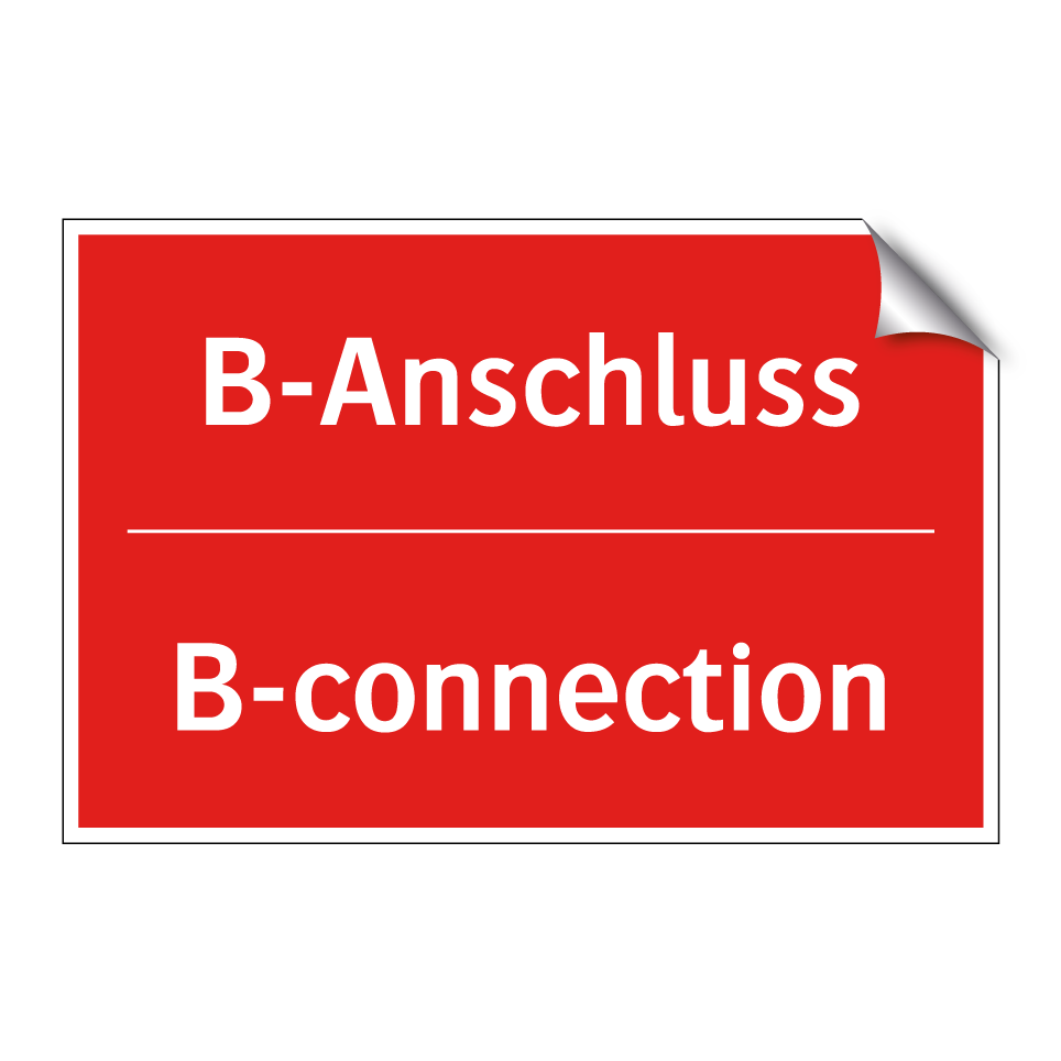 B-Anschluss - B-connection