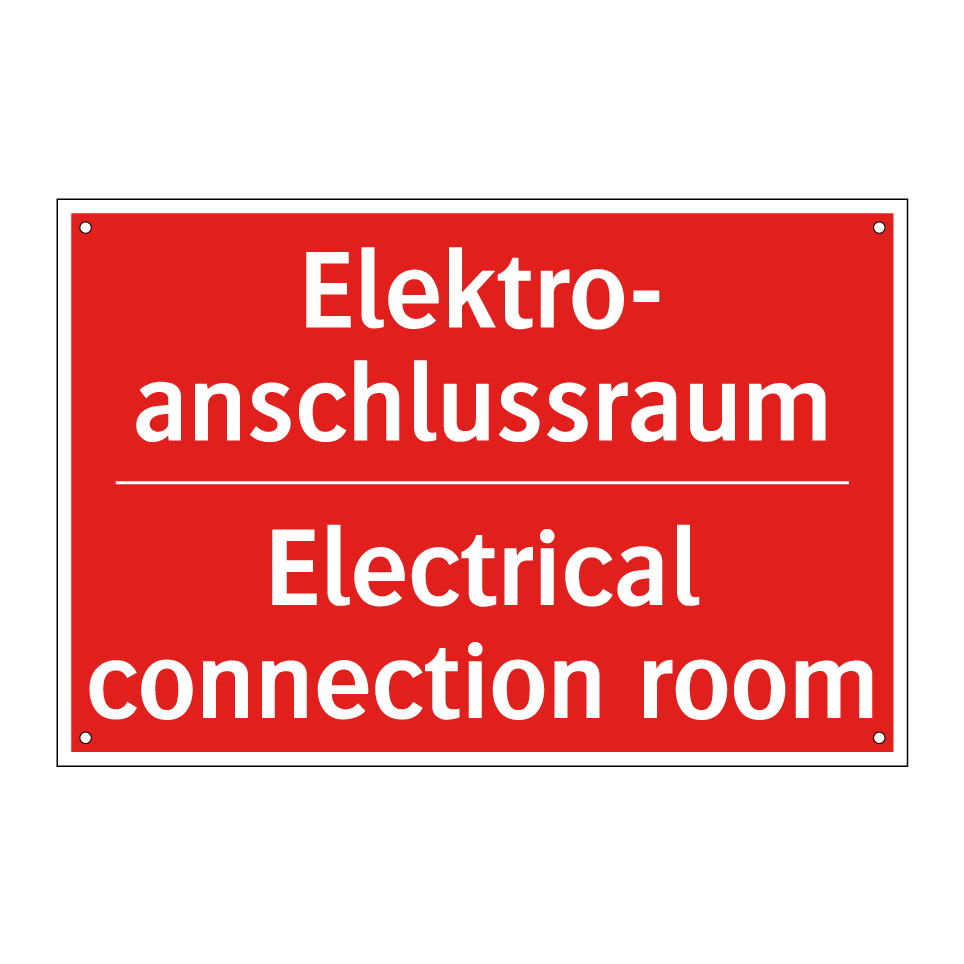 Elektro- anschlussraum - Electrical connection room
