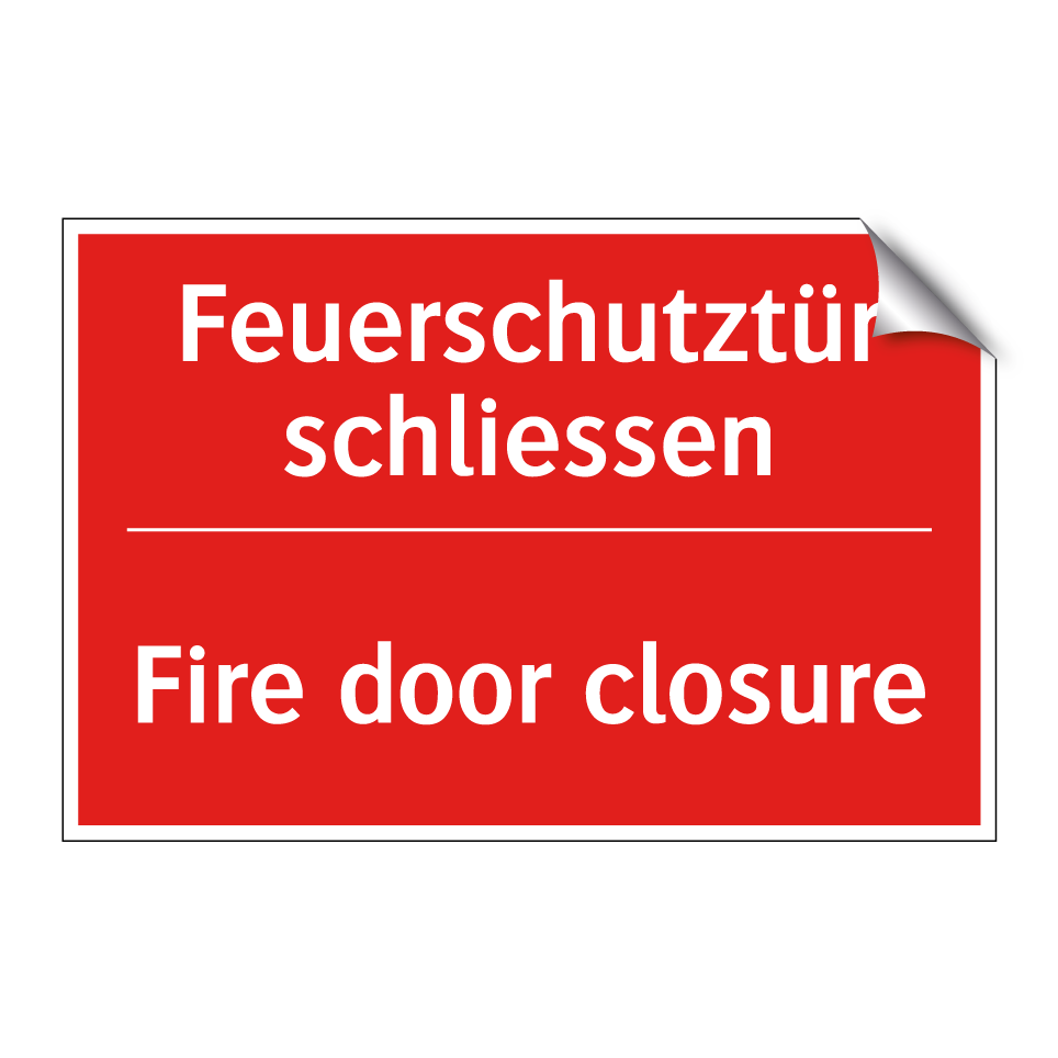 Feuerschutztür schliessen - Fire door closure