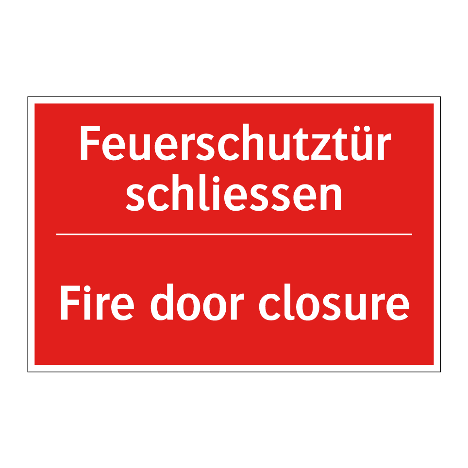 Feuerschutztür schliessen - Fire door closure
