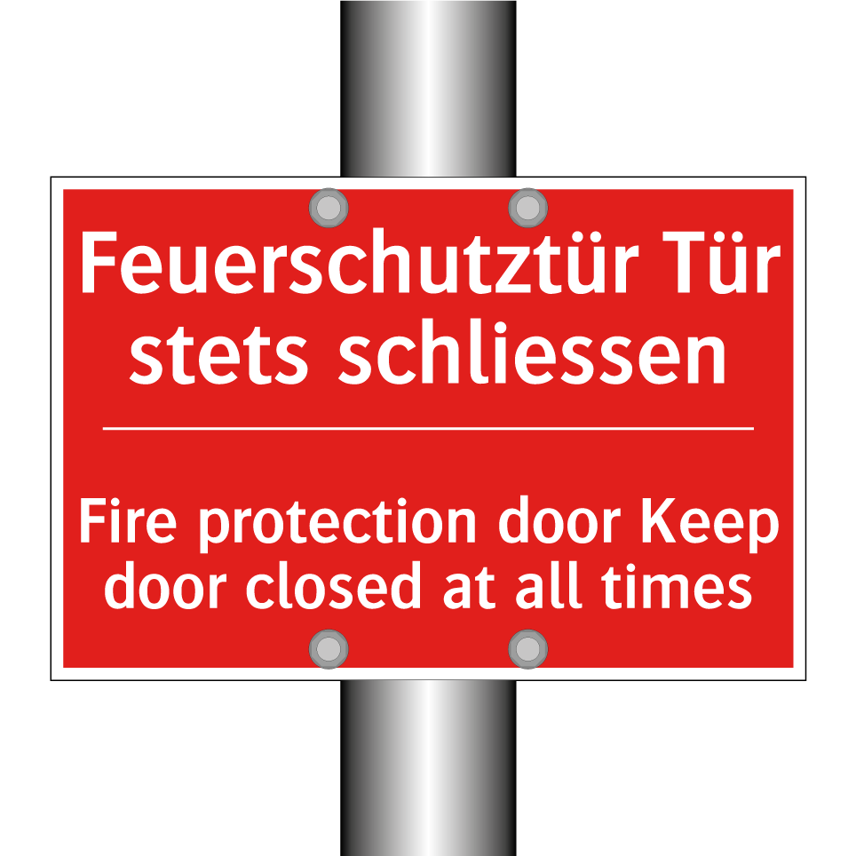 Brandschutztür Tür stets geschlossen  /.../ - Fire protection door Keep door  /.../