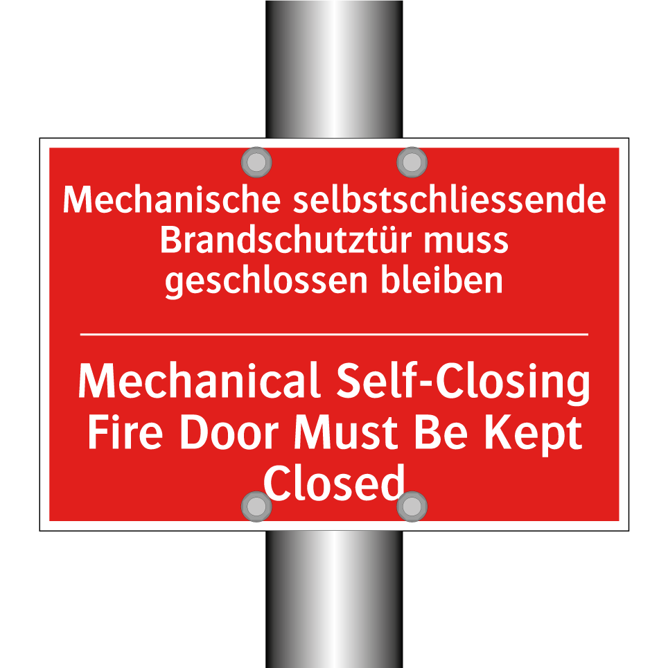 Mechanische selbstschliessende  /.../ - Mechanical Self-Closing Fire Door  /.../