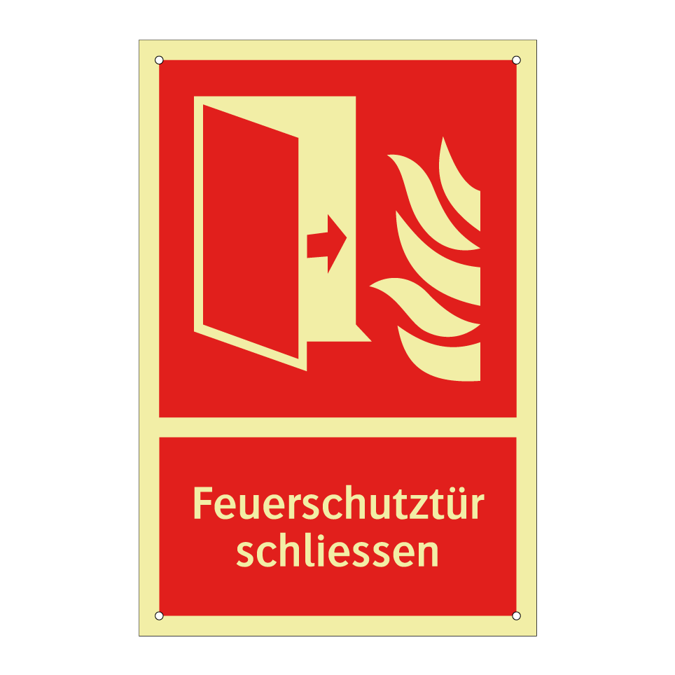 Feuerschutztür schliessen