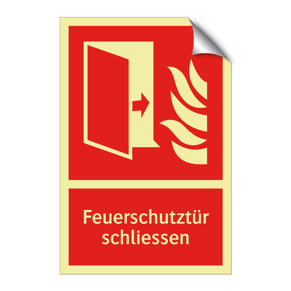 Feuerschutztür schliessen