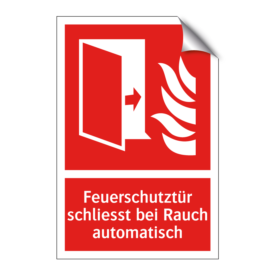 Feuerschutztür schliesst bei Rauch automatisch
