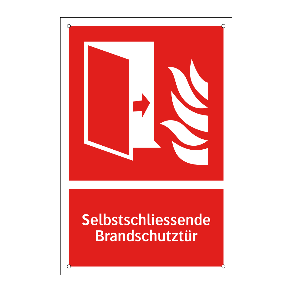 Selbstschliessende Brandschutztür