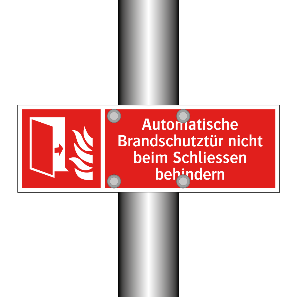 Automatische Brandschutztür nicht beim Schliessen behindern