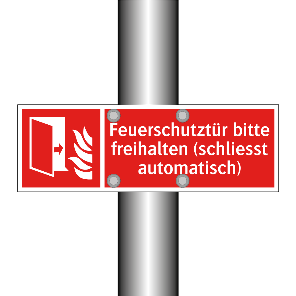 Feuerschutztür bitte freihalten (schliesst automatisch)