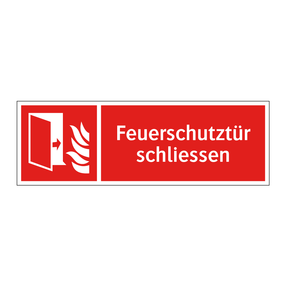 Feuerschutztür schliessen
