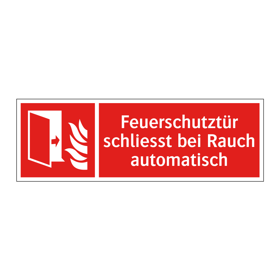 Feuerschutztür schliesst bei Rauch automatisch