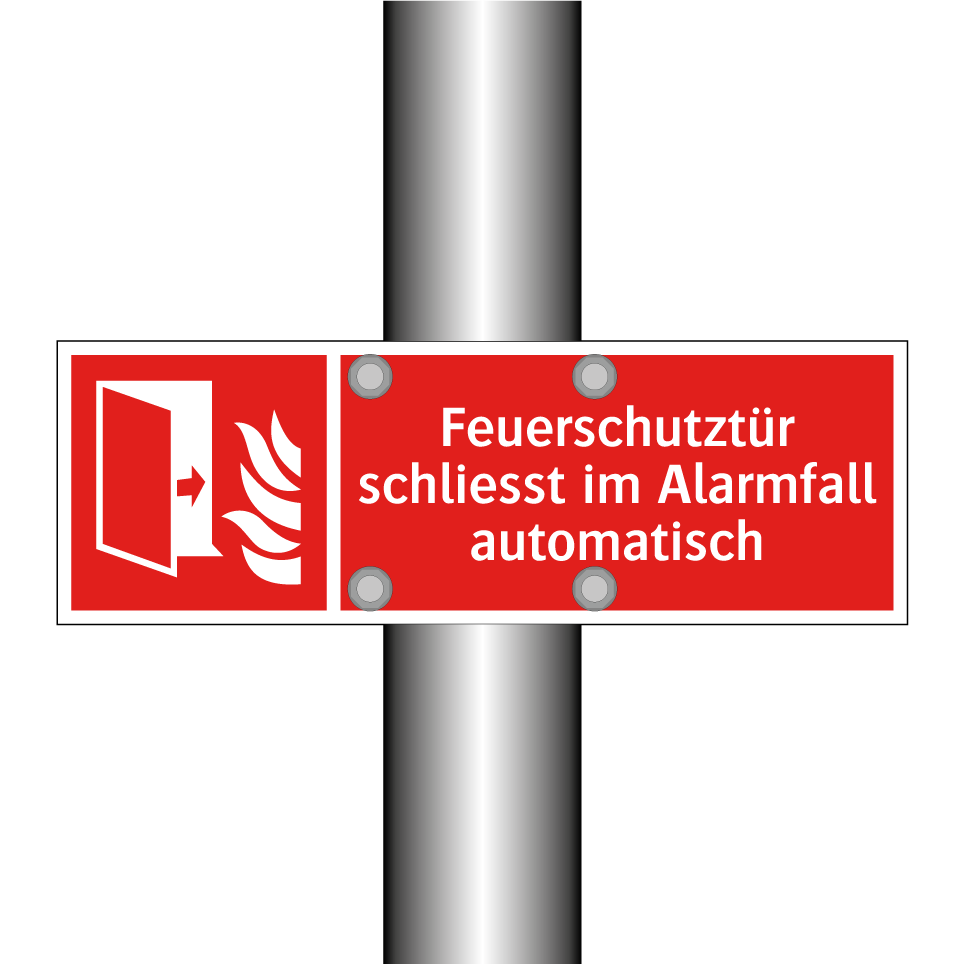 Feuerschutztür schliesst im Alarmfall automatisch