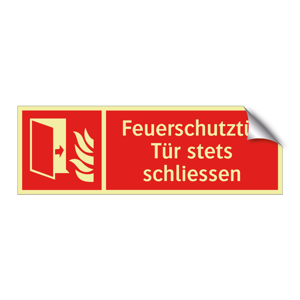 Feuerschutztür Tür stets schliessen