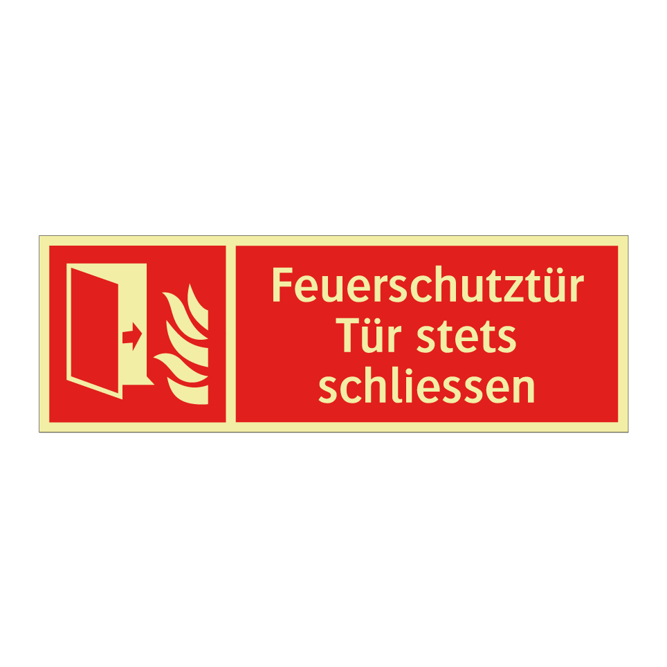Feuerschutztür Tür stets schliessen