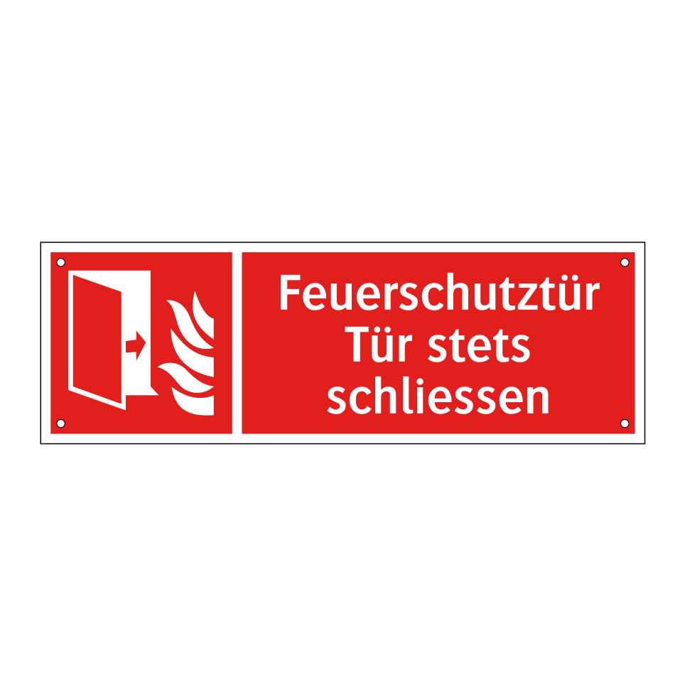 Feuerschutztür Tür stets schliessen