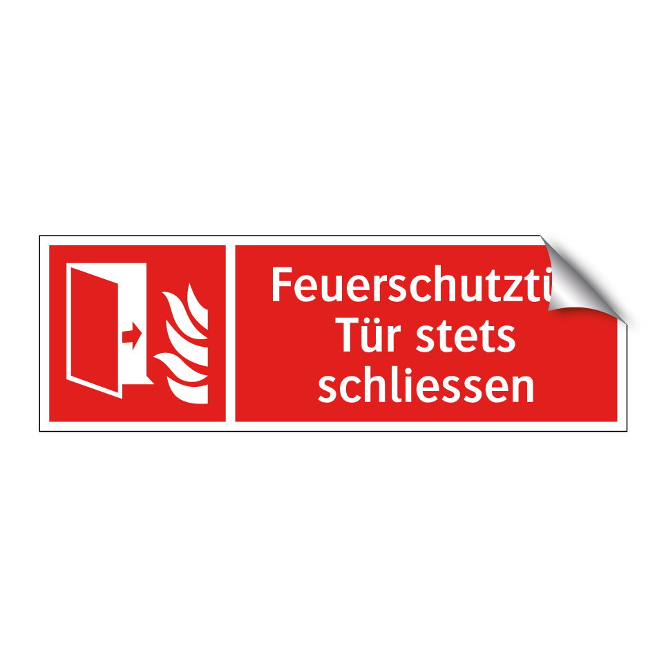 Feuerschutztür Tür stets schliessen
