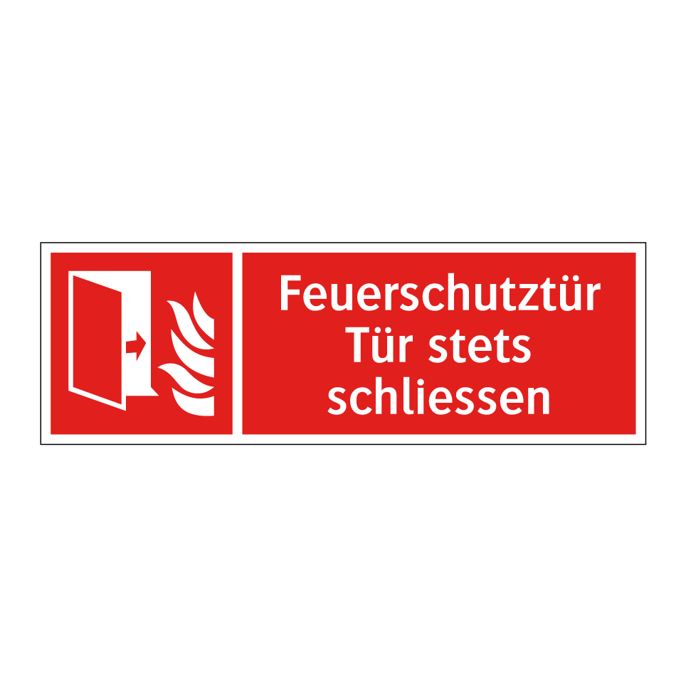 Feuerschutztür Tür stets schliessen