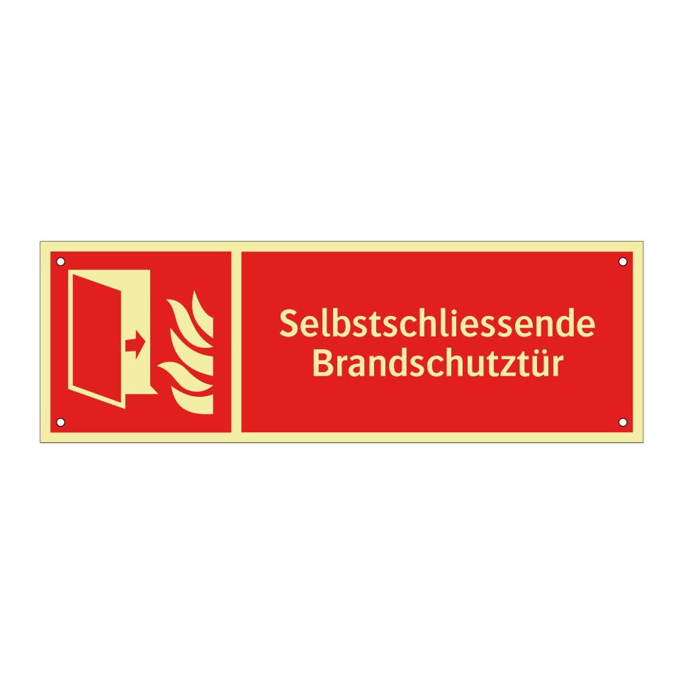 Selbstschliessende Brandschutztür