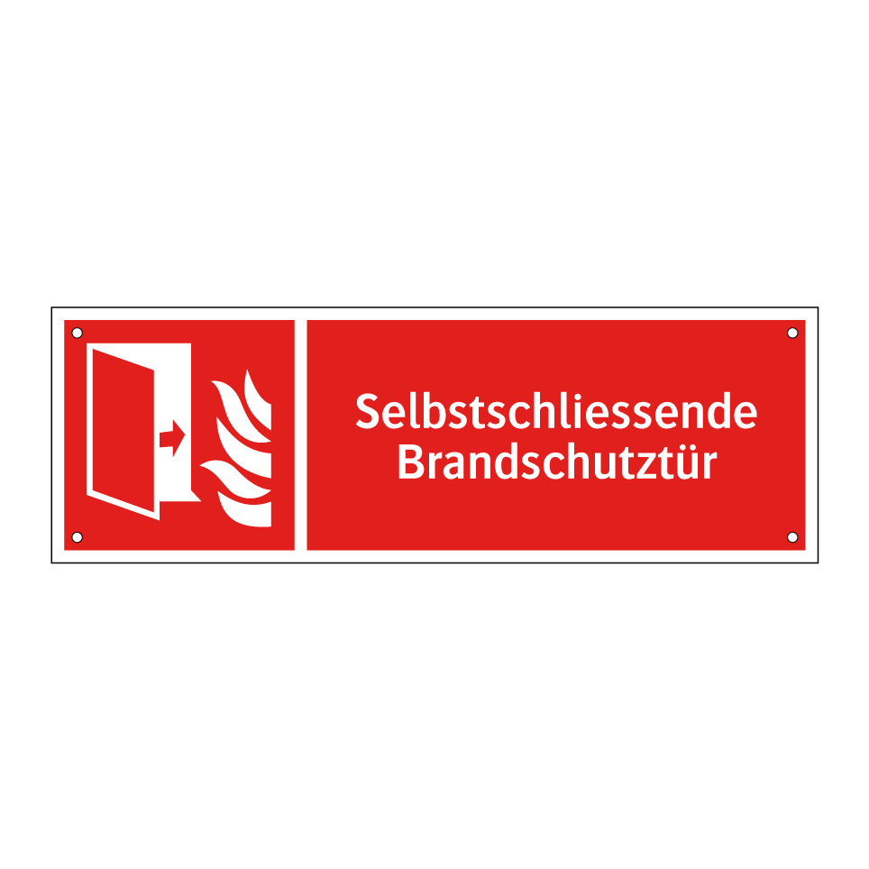 Selbstschliessende Brandschutztür