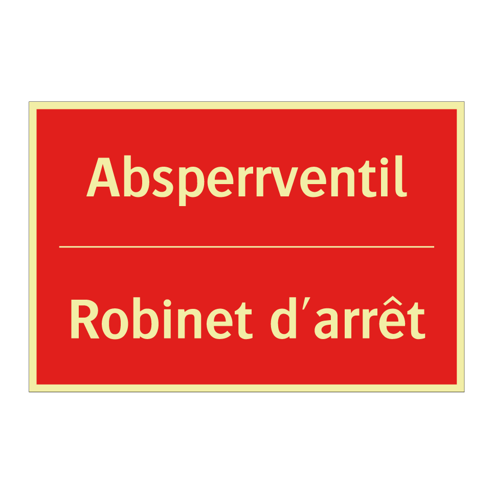 Absperrventil - Robinet d'arrêt