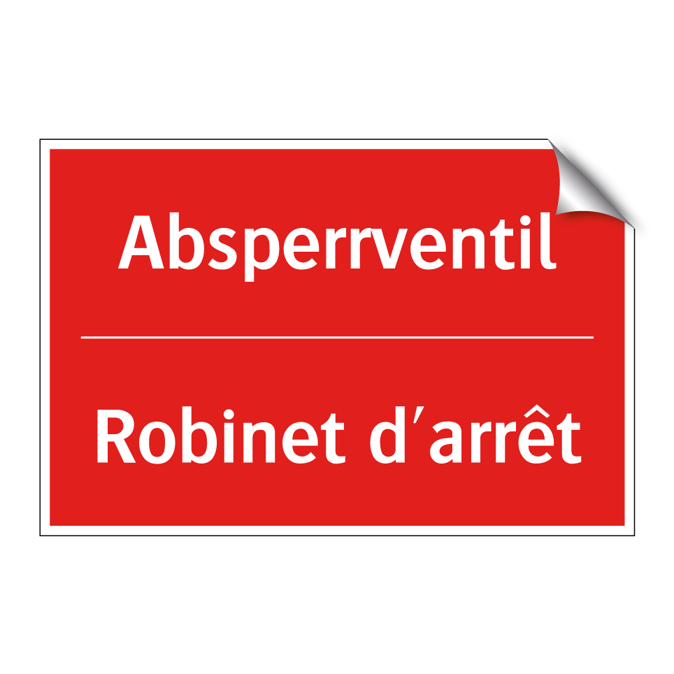 Absperrventil - Robinet d'arrêt