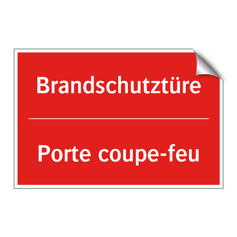 Brandschutztüre - Porte coupe-feu