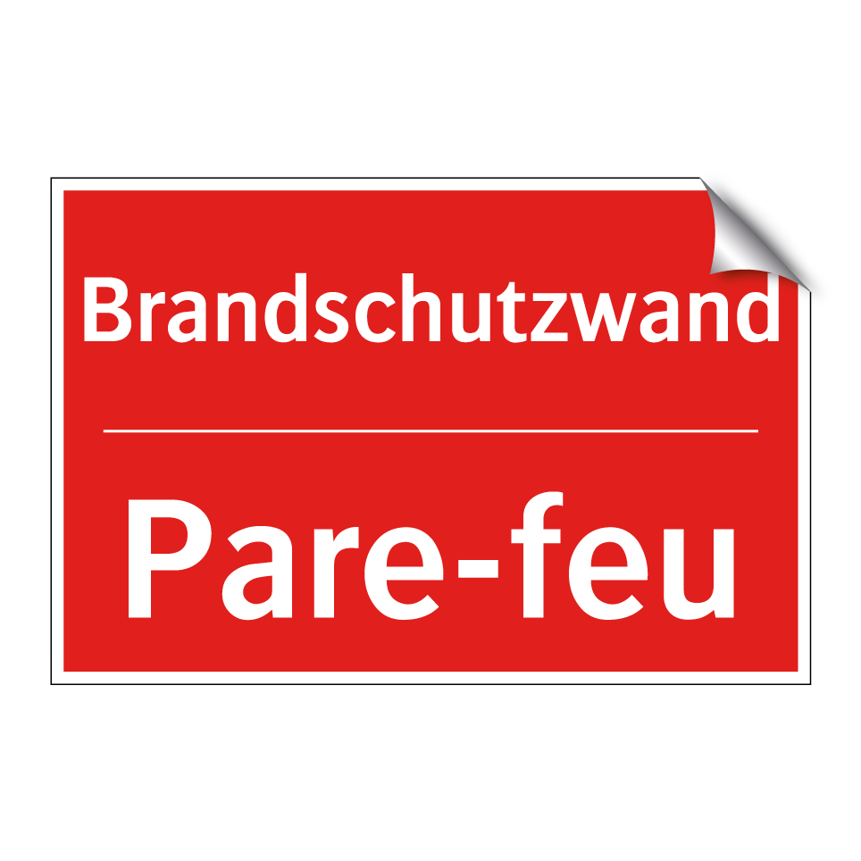 Brandschutzwand - Pare-feu