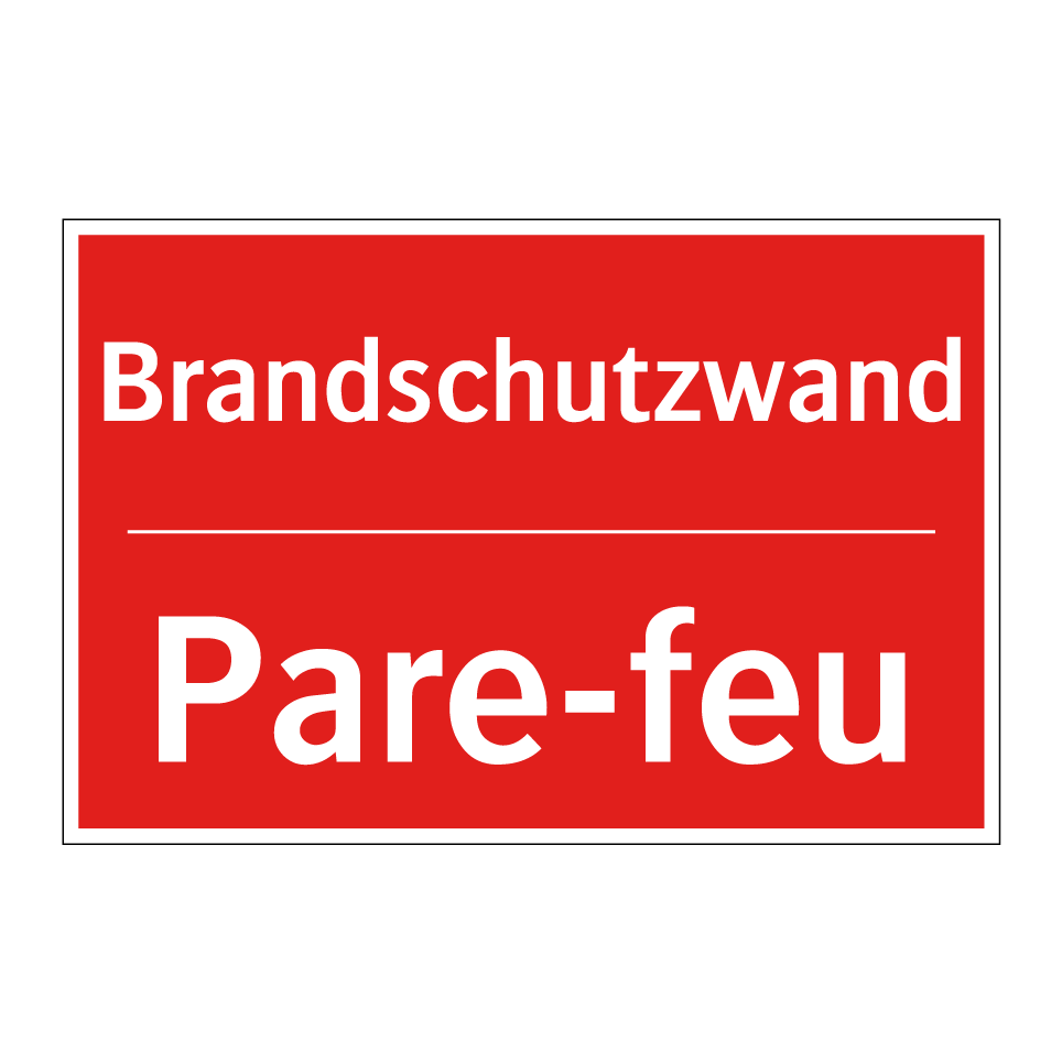Brandschutzwand - Pare-feu