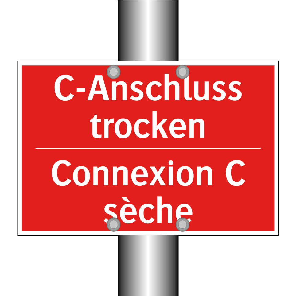 C-Anschluss trocken - Connexion C sèche