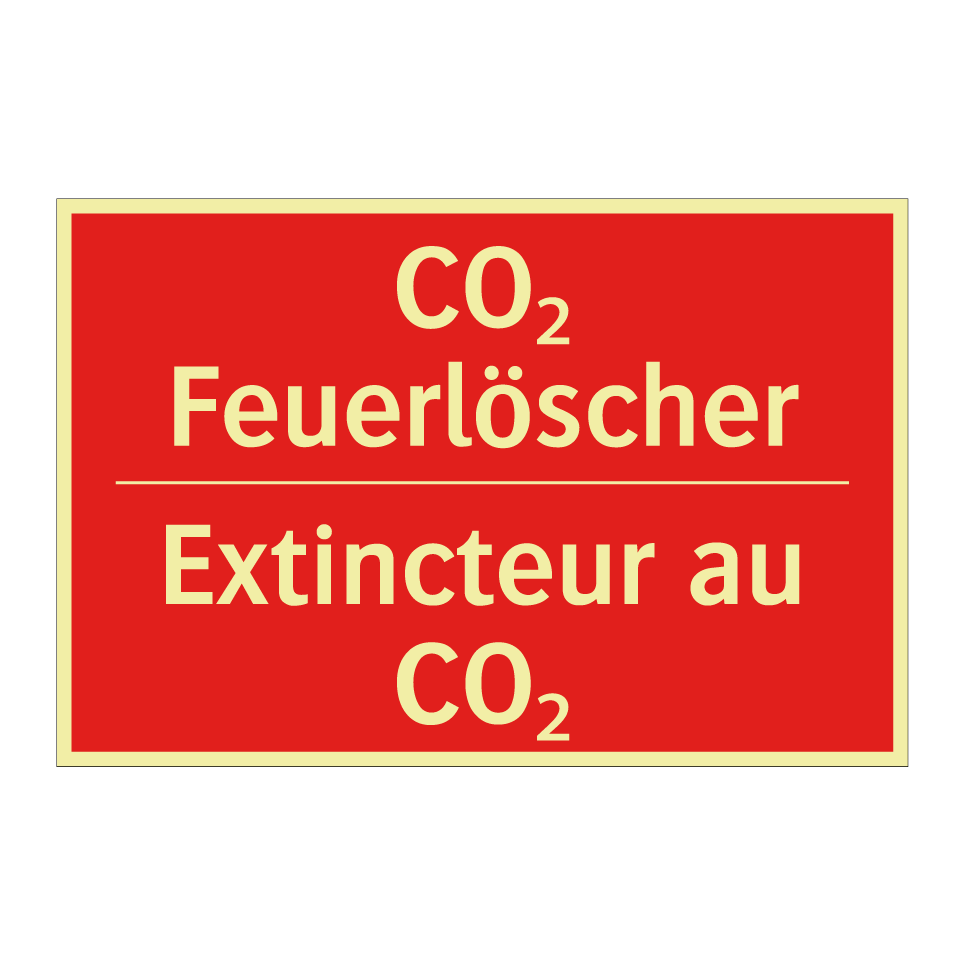 CO₂ Feuerlöscher - Extincteur au CO₂