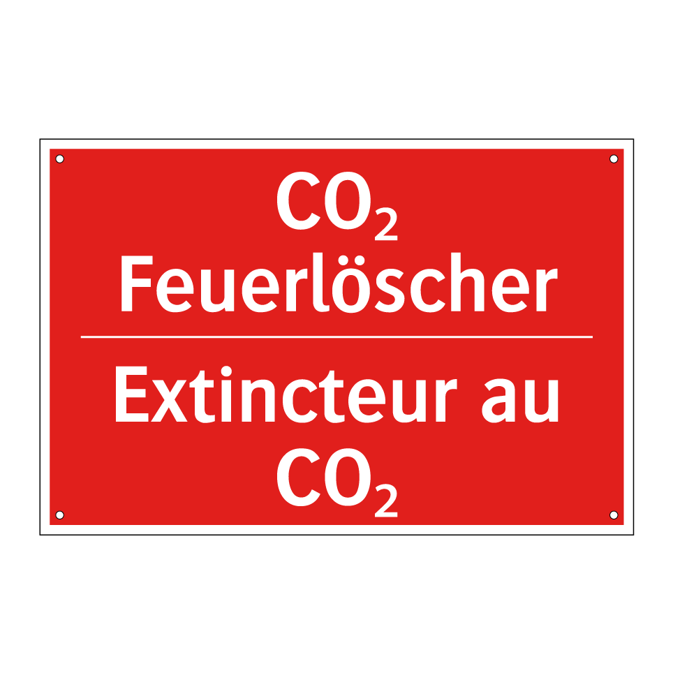 CO₂ Feuerlöscher - Extincteur au CO₂