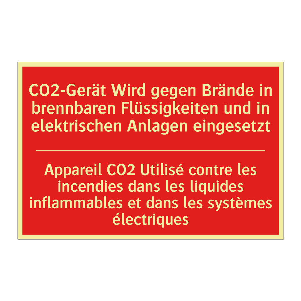 CO2-Gerät Wird gegen Brände in  /.../ - Appareil CO2 Utilisé contre les  /.../