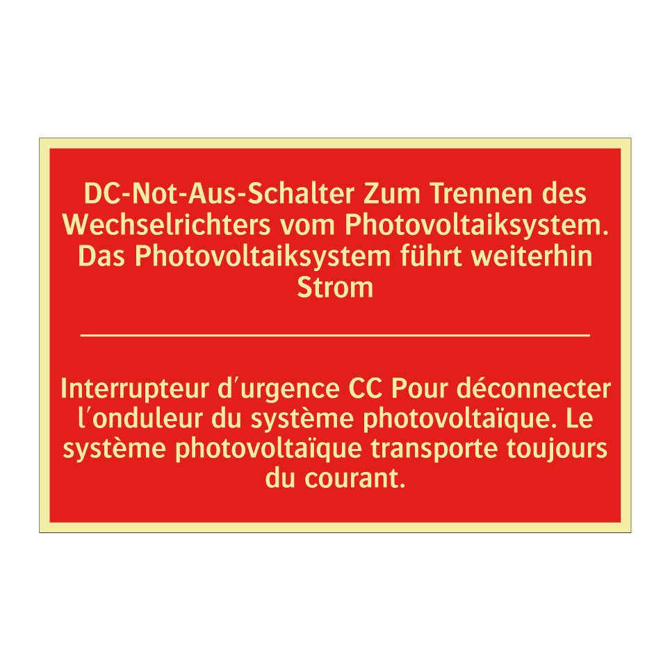 DC-Not-Aus-Schalter Zum Trennen  /.../ - Interrupteur d'urgence CC Pour  /.../