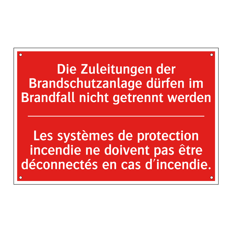 Die Zuleitungen der Brandschutzanlage  /.../ - Les systèmes de protection incendie  /.../