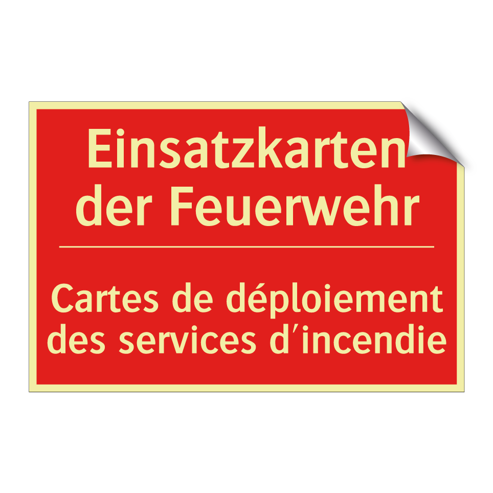 Einsatzkarten der Feuerwehr - Cartes de déploiement des services  /.../