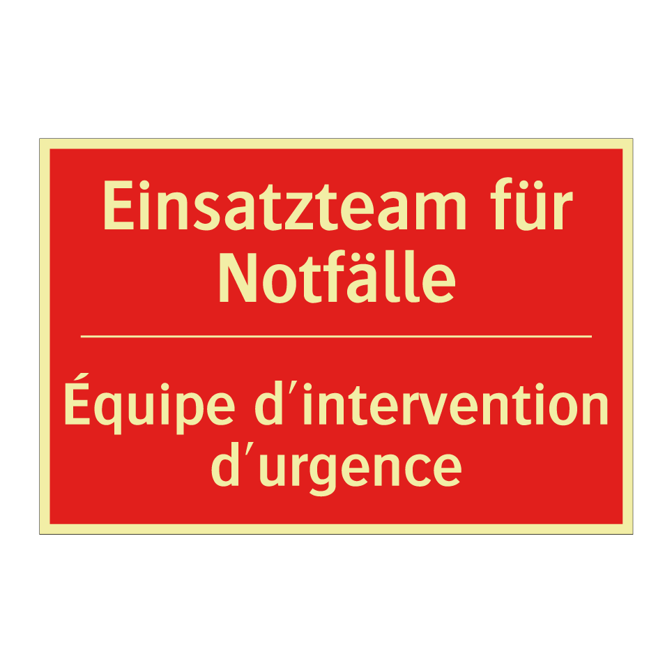 Einsatzteam für Notfälle - Équipe d'intervention d'urgence /.../