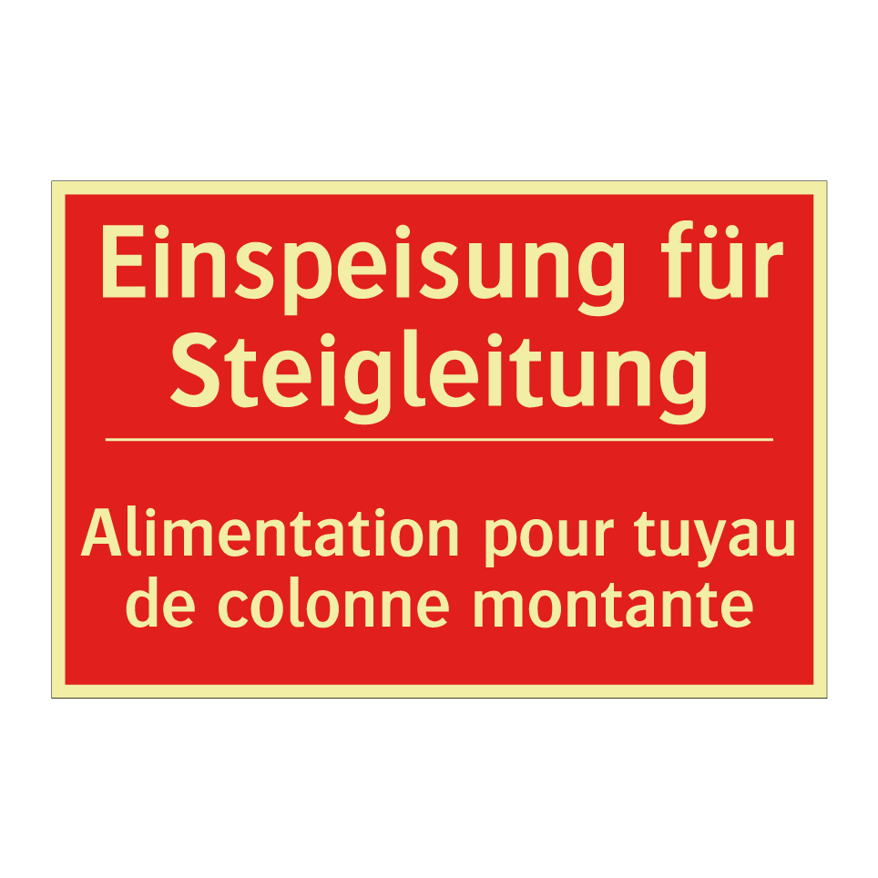 Einspeisung für Steigleitung - Alimentation pour tuyau de colonne  /.../