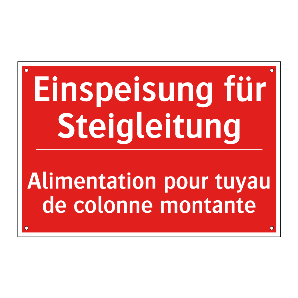 Einspeisung für Steigleitung - Alimentation pour tuyau de colonne  /.../