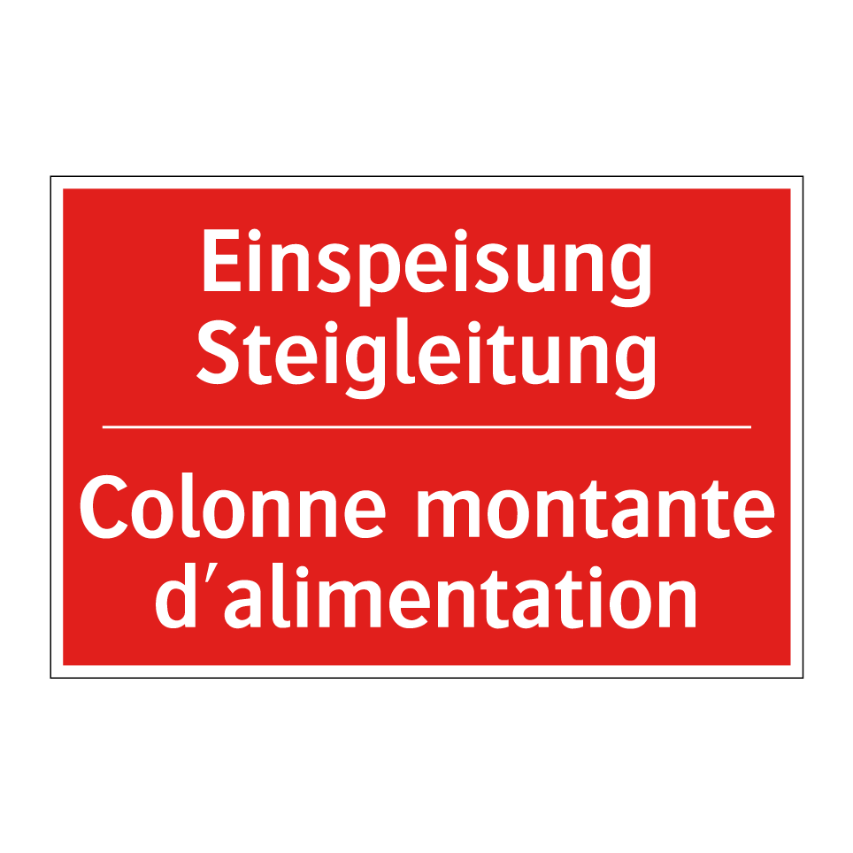 Einspeisung Steigleitung - Colonne montante d'alimentation /.../