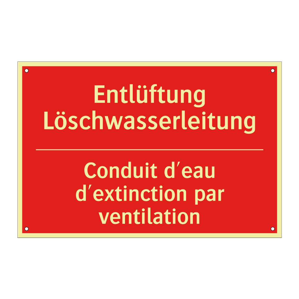 Entlüftung Löschwasserleitung - Conduit d'eau d'extinction par  /.../